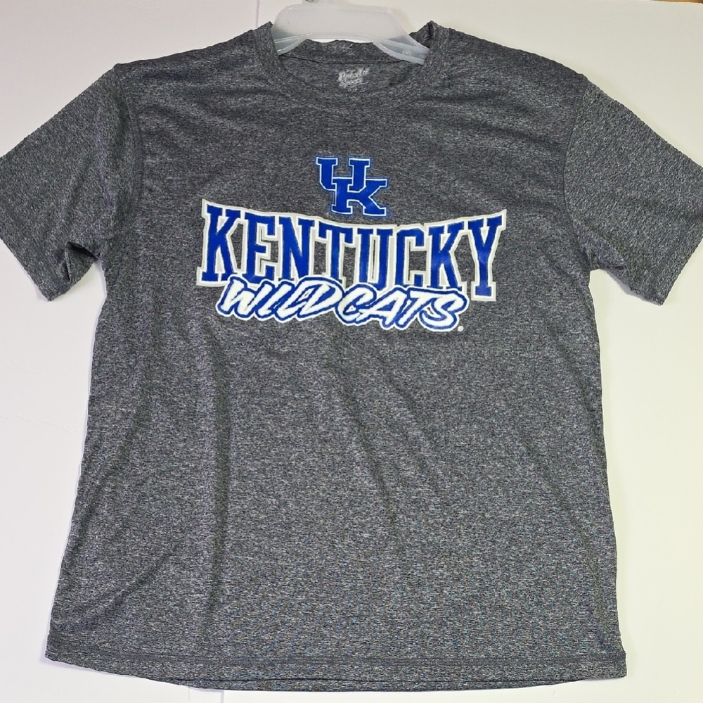 Licensed Kentucky Wildcats Men's Gray Performance Short Sleeve Tee